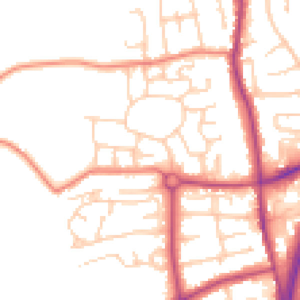 Daytime road noise heatmap for L31 8DJ
