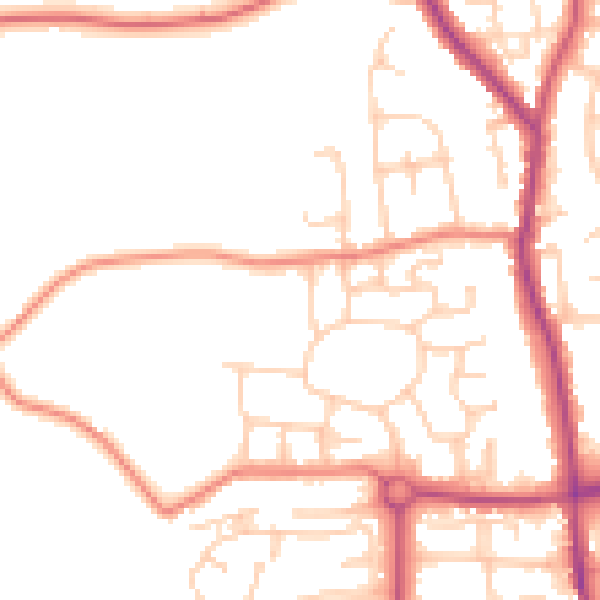 Daytime road noise heatmap for L31 8DW