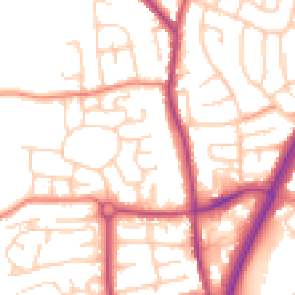 Daytime road noise heatmap for L31 8EB