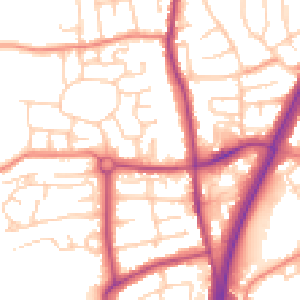 Daytime road noise heatmap for L31 8EP