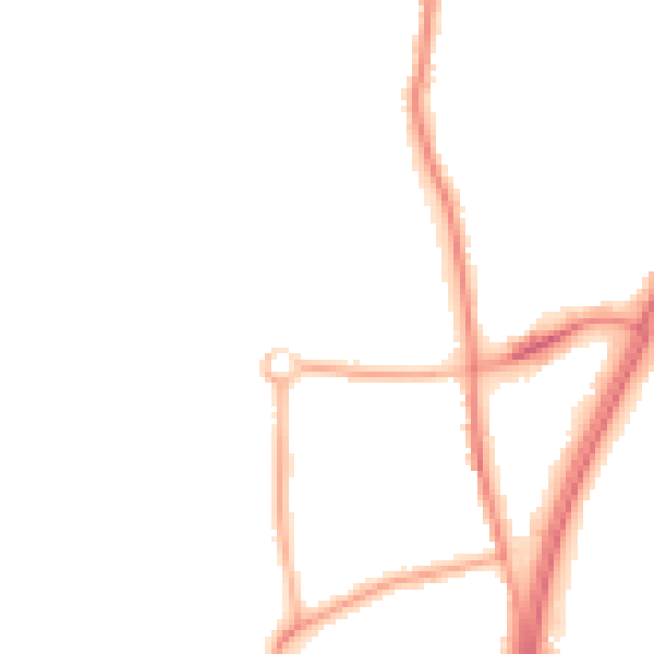 Night-time road noise heatmap for L31 8ES