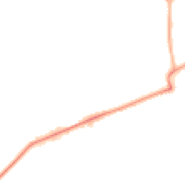Night-time road noise heatmap for L31 8ET