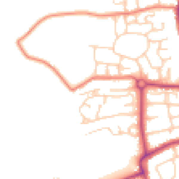 Daytime road noise heatmap for L31 8EX