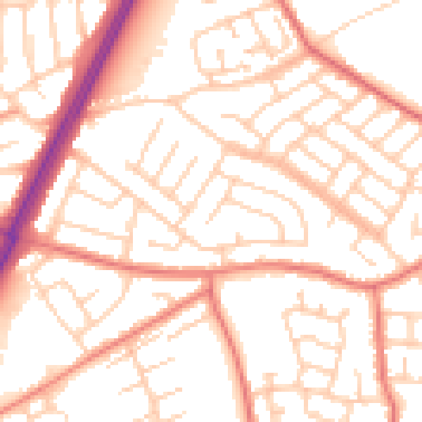Daytime road noise heatmap for L31 9BJ