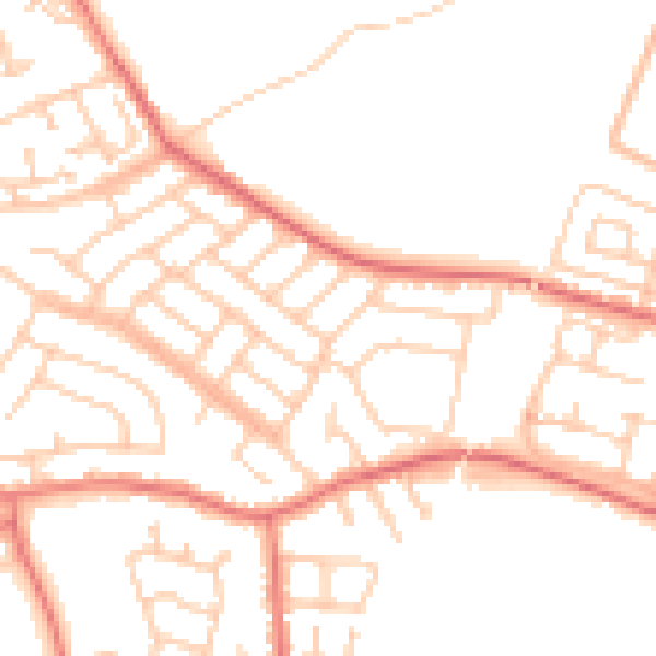 Daytime road noise heatmap for L31 9DF