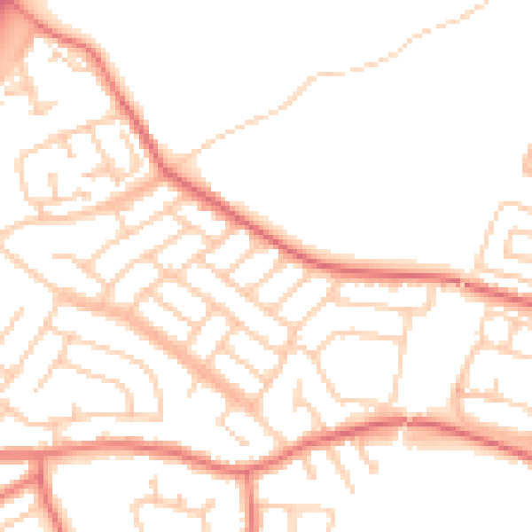 Daytime road noise heatmap for L31 9DJ
