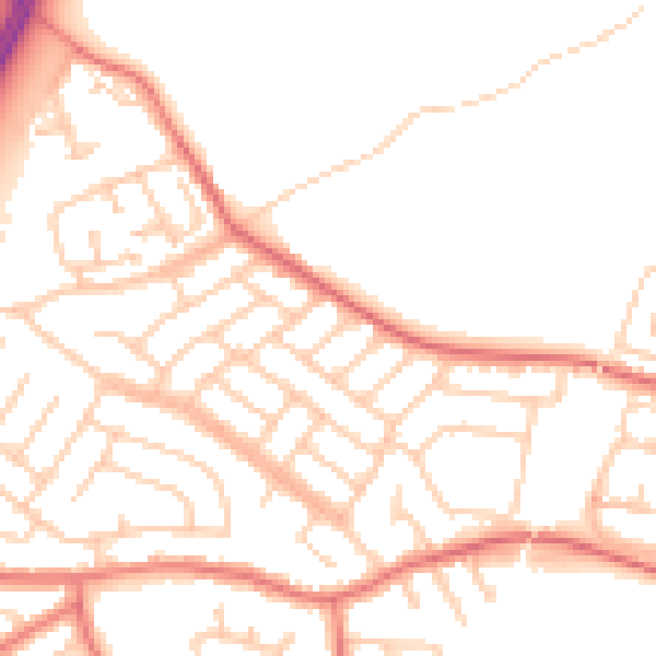 Daytime road noise heatmap for L31 9DL