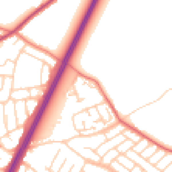 Daytime road noise heatmap for L31 9PU