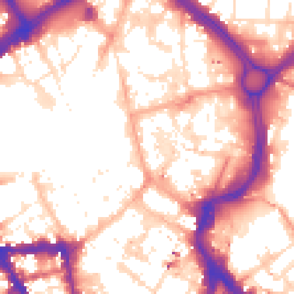 Daytime road noise heatmap for LE1 1FB