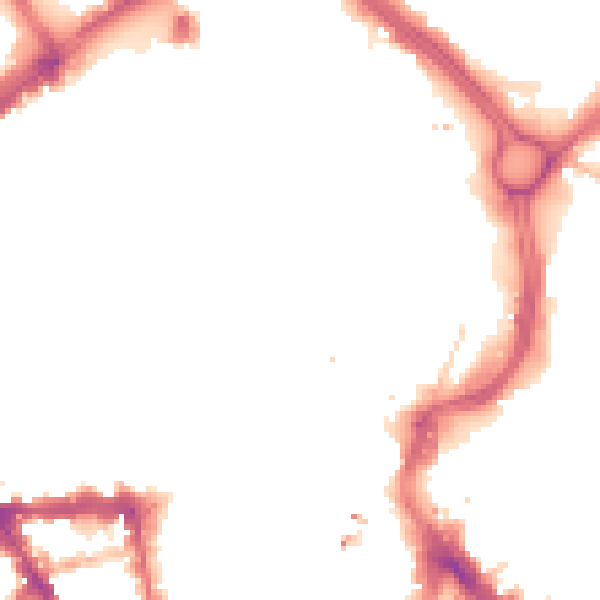Night-time road noise heatmap for LE1 1FE