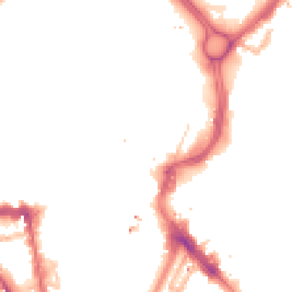 Night-time road noise heatmap for LE1 1QA