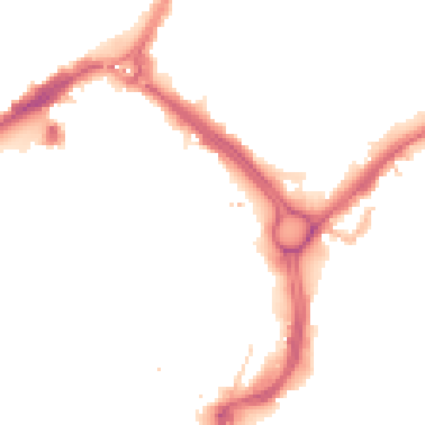 Night-time road noise heatmap for LE1 2AT