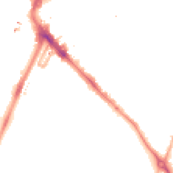 Night-time road noise heatmap for LE1 7RA