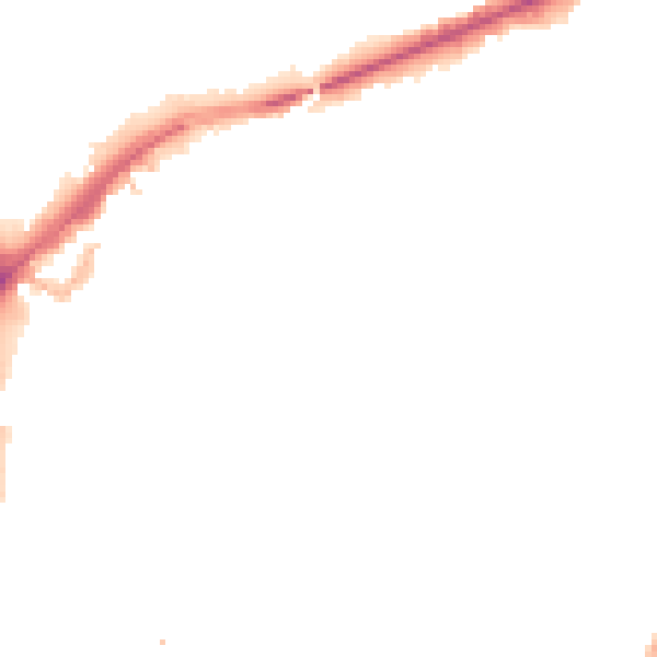 Night-time road noise heatmap for LE2 0AD