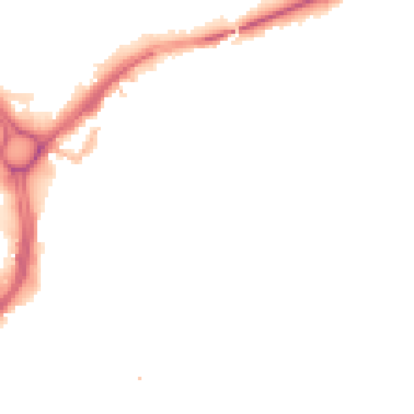 Night-time road noise heatmap for LE2 0AH
