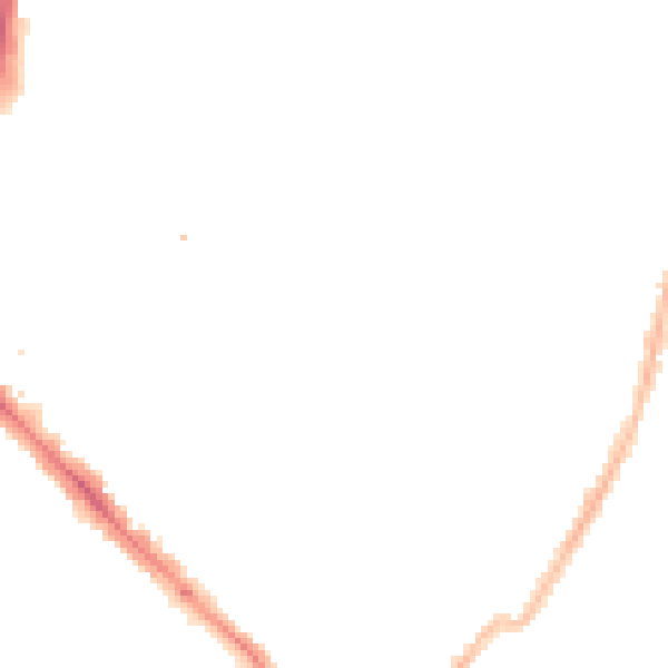 Night-time road noise heatmap for LE2 0DF