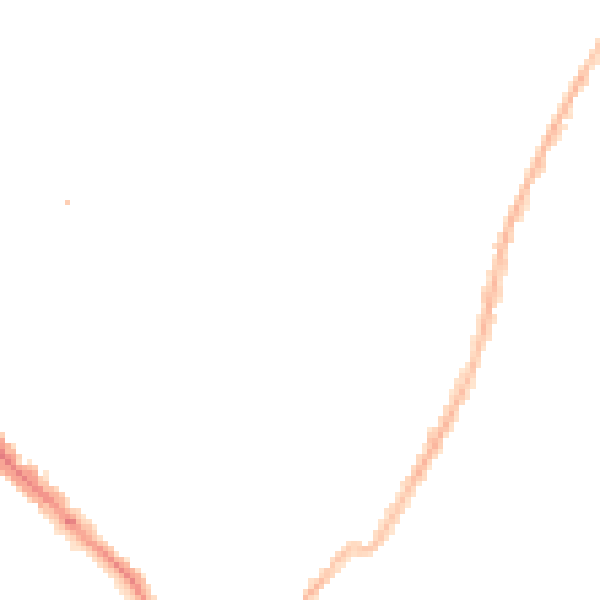 Night-time road noise heatmap for LE2 0DG