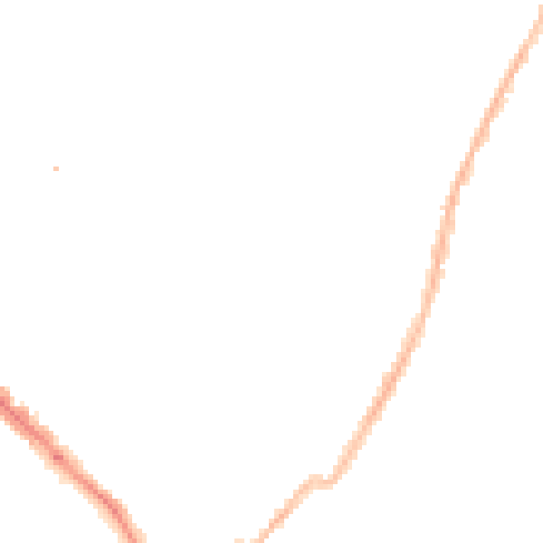 Night-time road noise heatmap for LE2 0DJ
