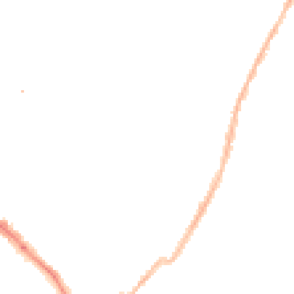 Night-time road noise heatmap for LE2 0DQ