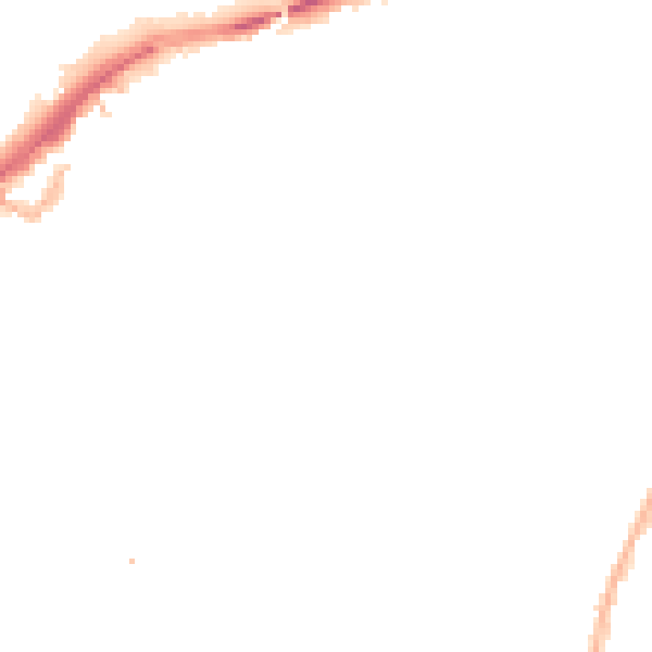 Night-time road noise heatmap for LE2 0DT