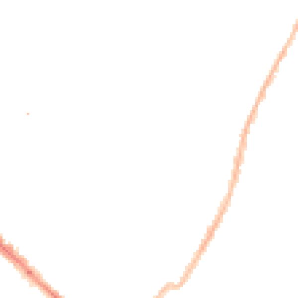 Night-time road noise heatmap for LE2 0DW