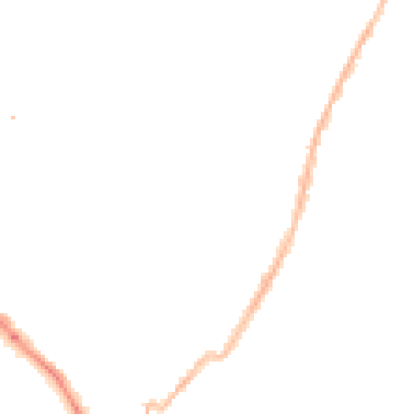 Night-time road noise heatmap for LE2 0EA