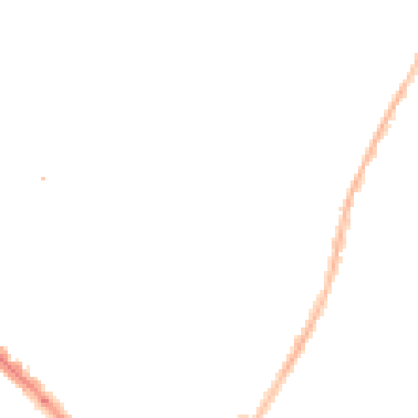 Night-time road noise heatmap for LE2 0EB