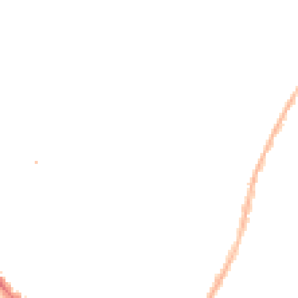 Night-time road noise heatmap for LE2 0GE