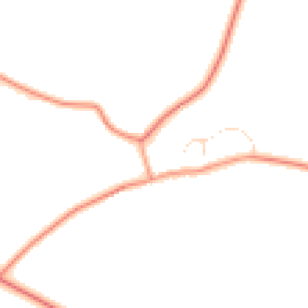 Daytime road noise heatmap for LE2 2FJ