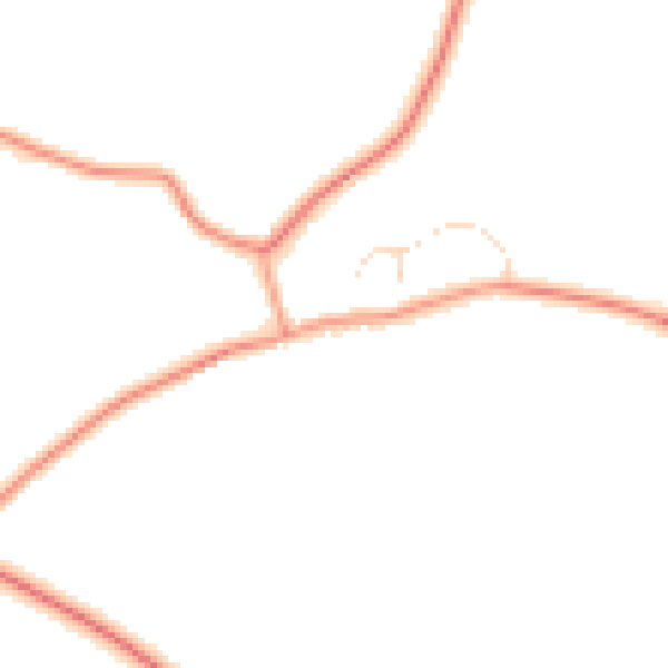 Daytime road noise heatmap for LE2 2FL