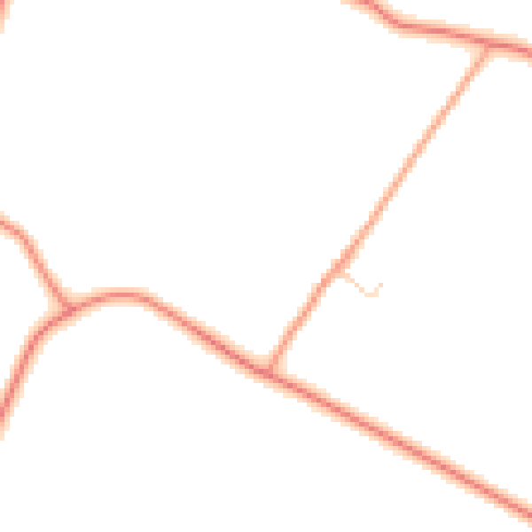 Daytime road noise heatmap for LE2 2FQ