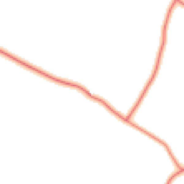Daytime road noise heatmap for LE2 2FR