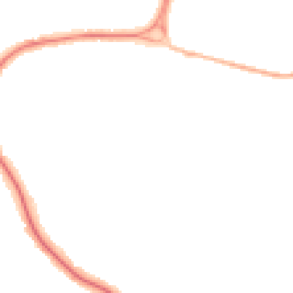 Night-time road noise heatmap for LE2 2RF