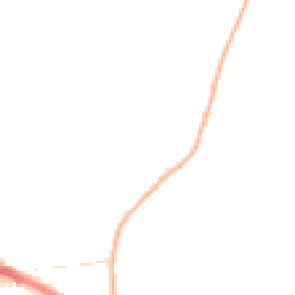 Night-time road noise heatmap for LE2 4FA