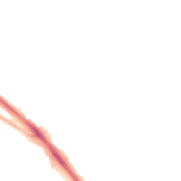 Night-time road noise heatmap for LE2 4PA