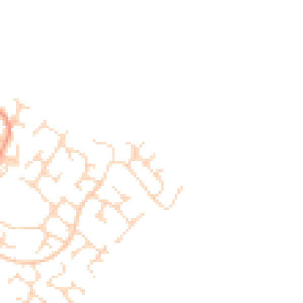 Daytime road noise heatmap for LE2 4QF