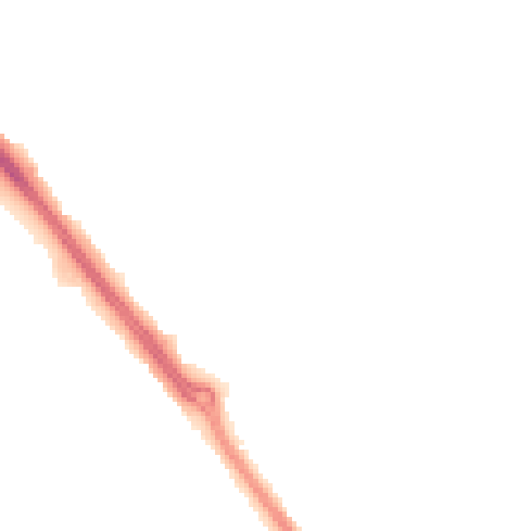 Night-time road noise heatmap for LE2 4TA
