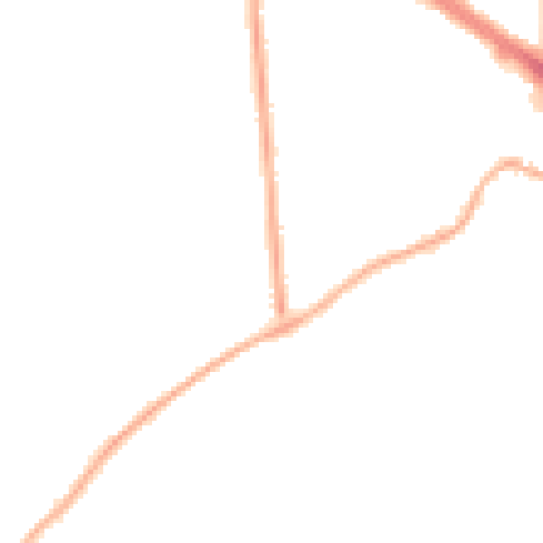 Night-time road noise heatmap for LE2 5HF