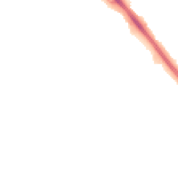 Night-time road noise heatmap for LE2 5TA