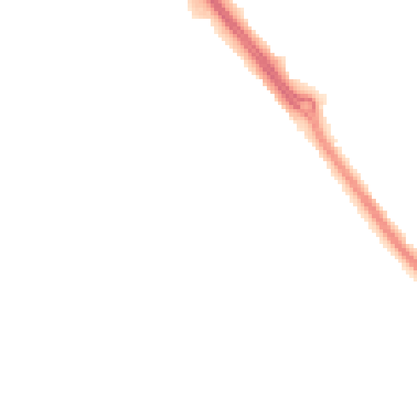 Night-time road noise heatmap for LE2 5UQ