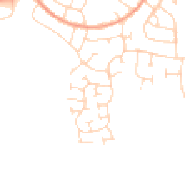 Daytime road noise heatmap for LE2 5WA