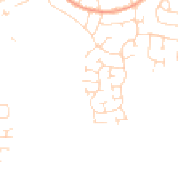 Daytime road noise heatmap for LE2 5WJ