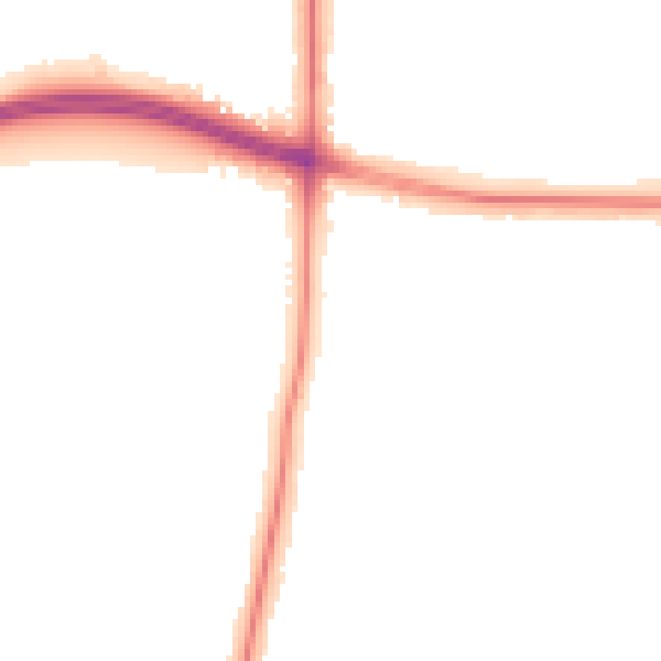 Night-time road noise heatmap for LE2 8PG