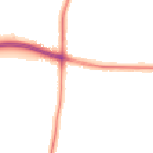 Night-time road noise heatmap for LE2 8PU