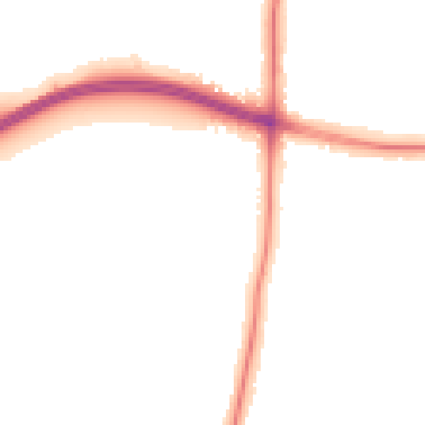Night-time road noise heatmap for LE2 9HY