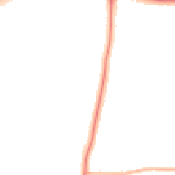 Night-time road noise heatmap for LE2 9HZ