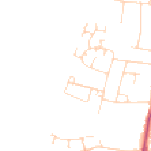 Daytime road noise heatmap for LE2 9JA