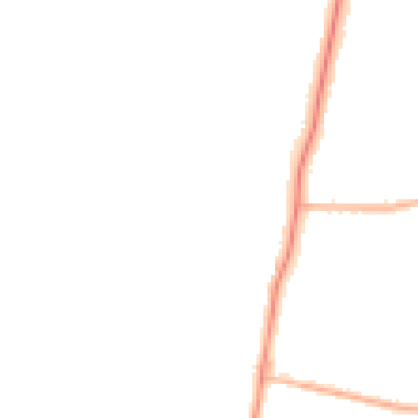 Night-time road noise heatmap for LE2 9JB