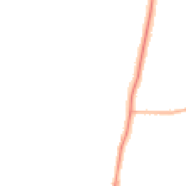 Night-time road noise heatmap for LE2 9JH