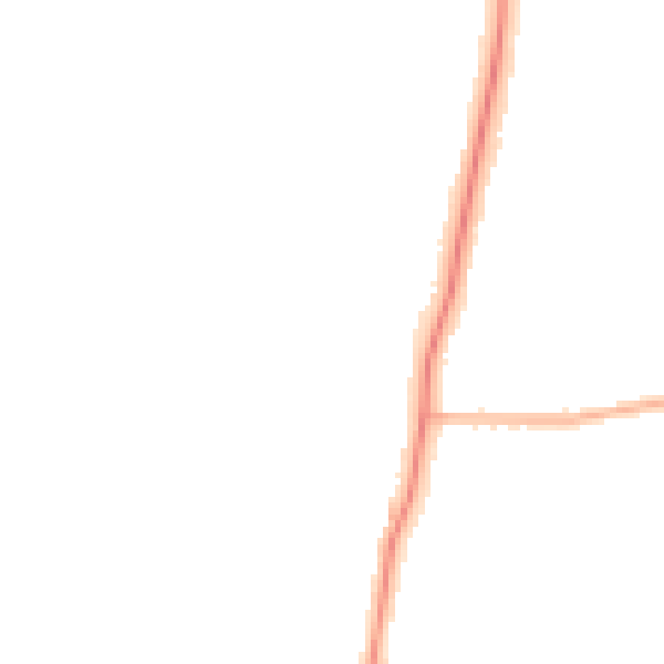 Night-time road noise heatmap for LE2 9JJ
